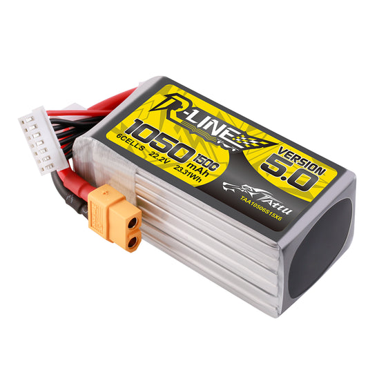 Tattu R-Line Version 5.0 1050mAh 6S 22.2V 150C con conector XT60