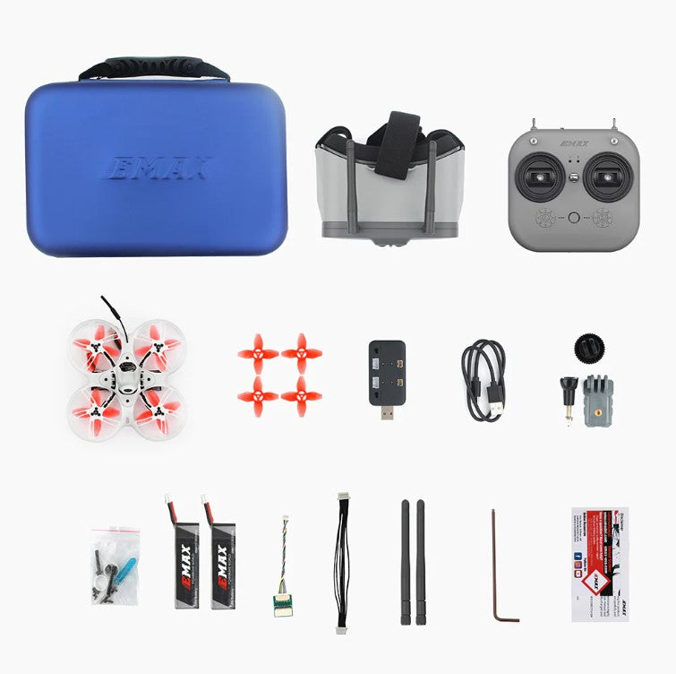 Drone De Carreras Emax Tinyhawk III RTF Kit FPV Racing Drone con control y gafas FPV