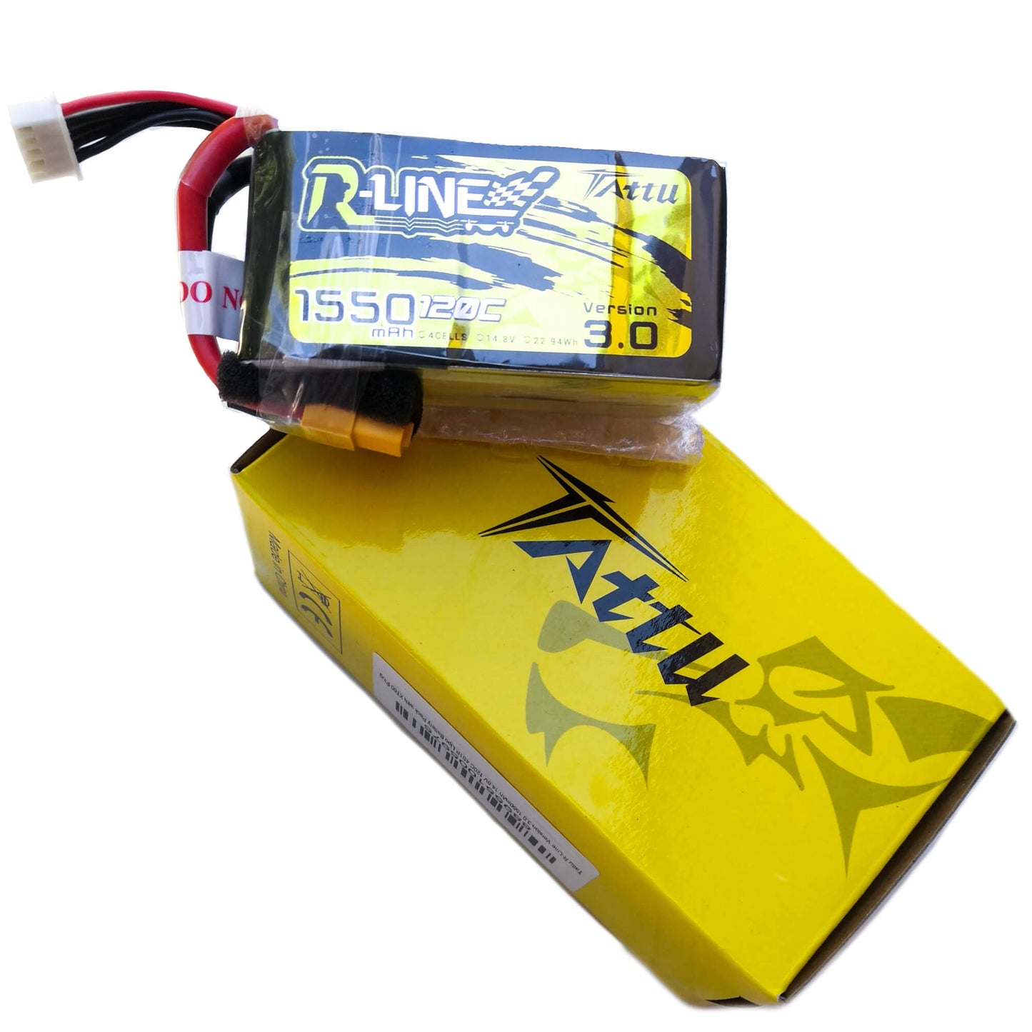 Batería Lipo TATTU R-LINE 1550 mah 4S 120C conector XT60