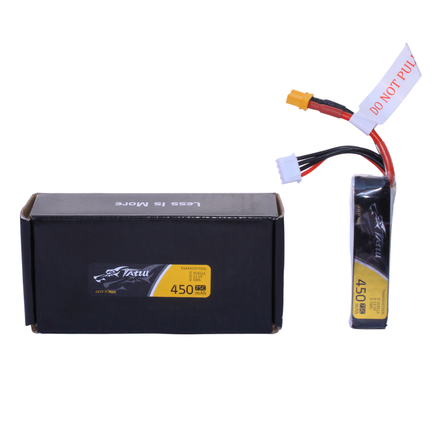 Batería Lipo TATTU 450 mah 3S 75C conector XT30