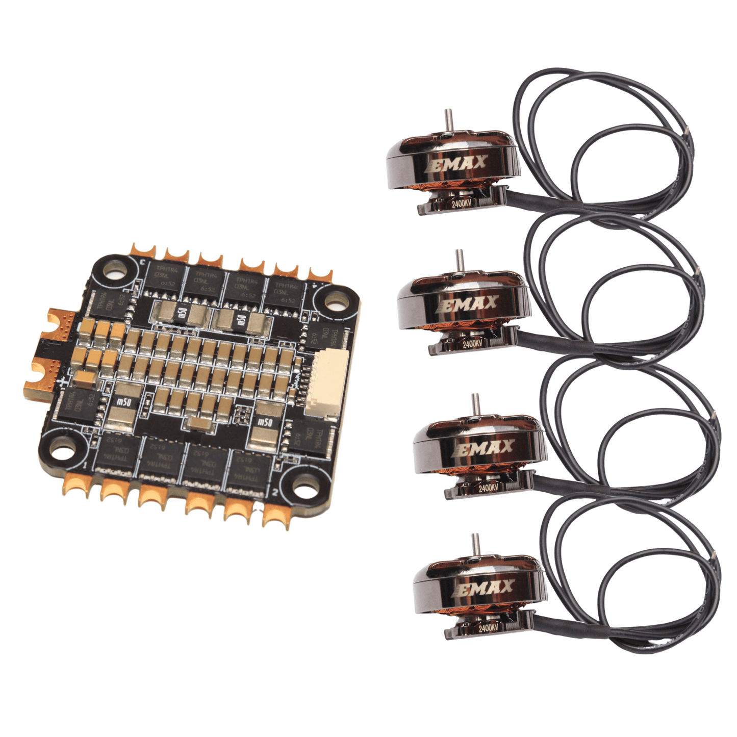 KIT ESC 4en1 EMAX F4 35amp 3-6s y 4 Motores Multirotor 1600kv/2400kv