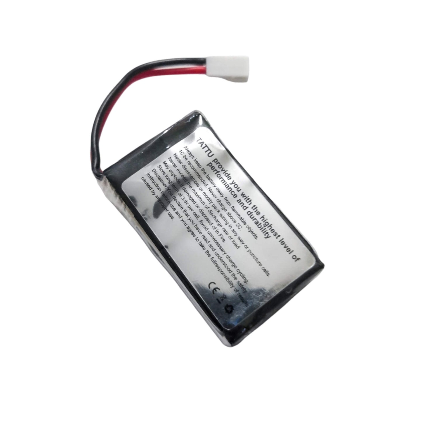 Batería Lipo TATTU 600 mah 1s 3.7V 25C conector Molex