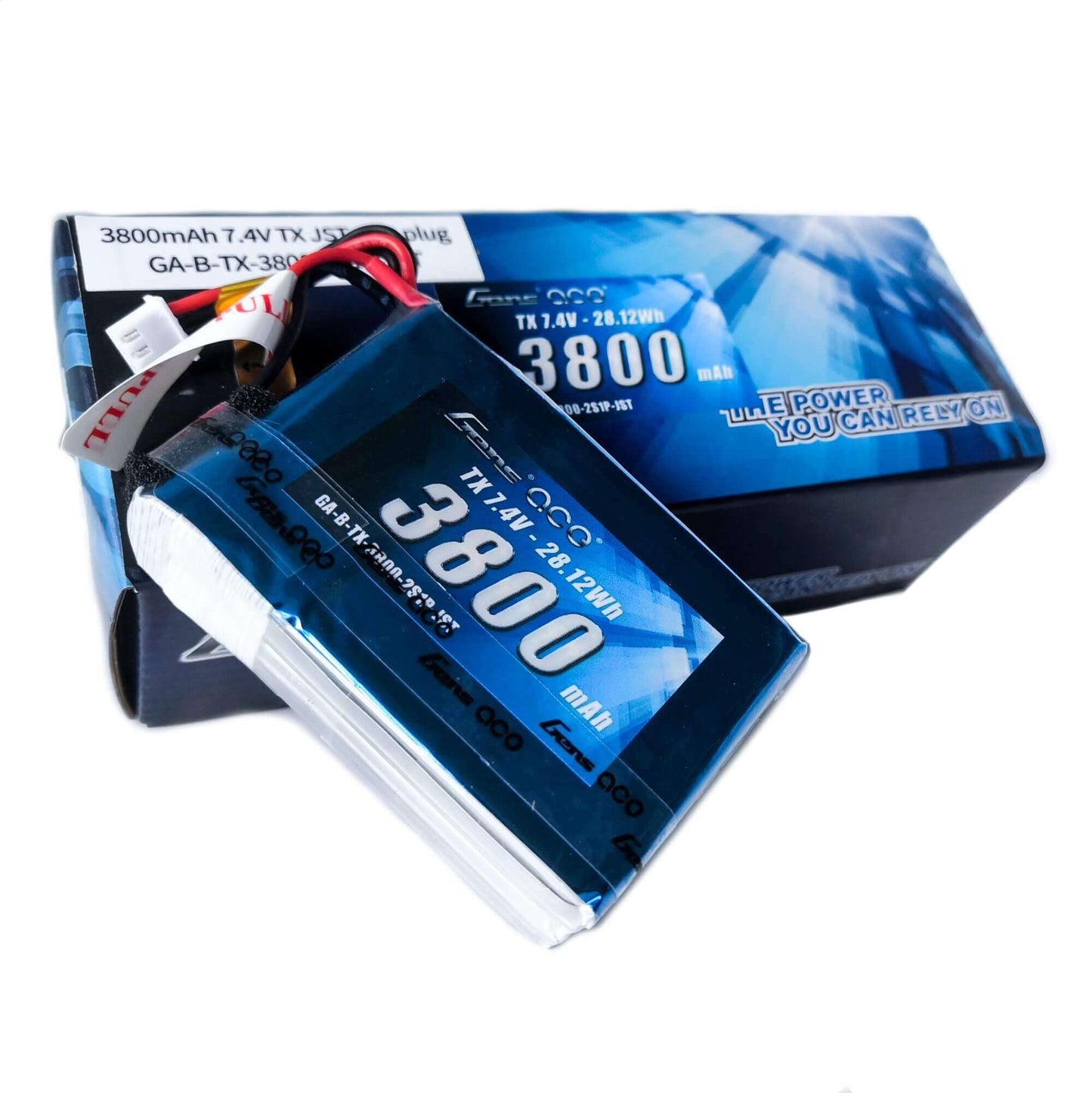 Bateria Lipo 3800mah  2s 7.4v JST para Radio Rc Taranis Qx7