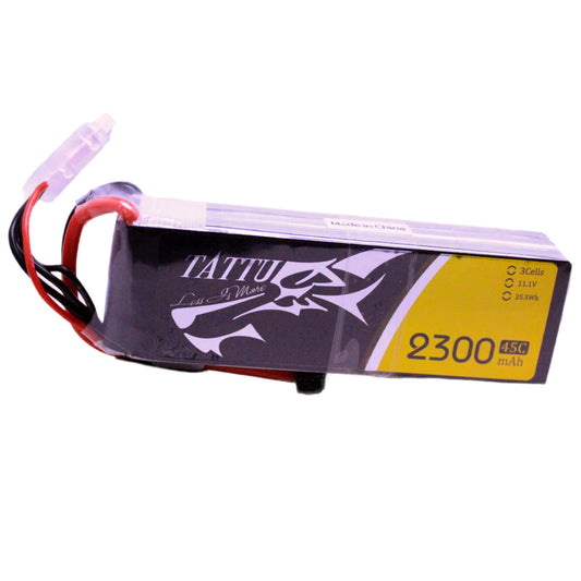 Batería Lipo TATTU 2300 mah 11.1V 3S 75C conector XT60