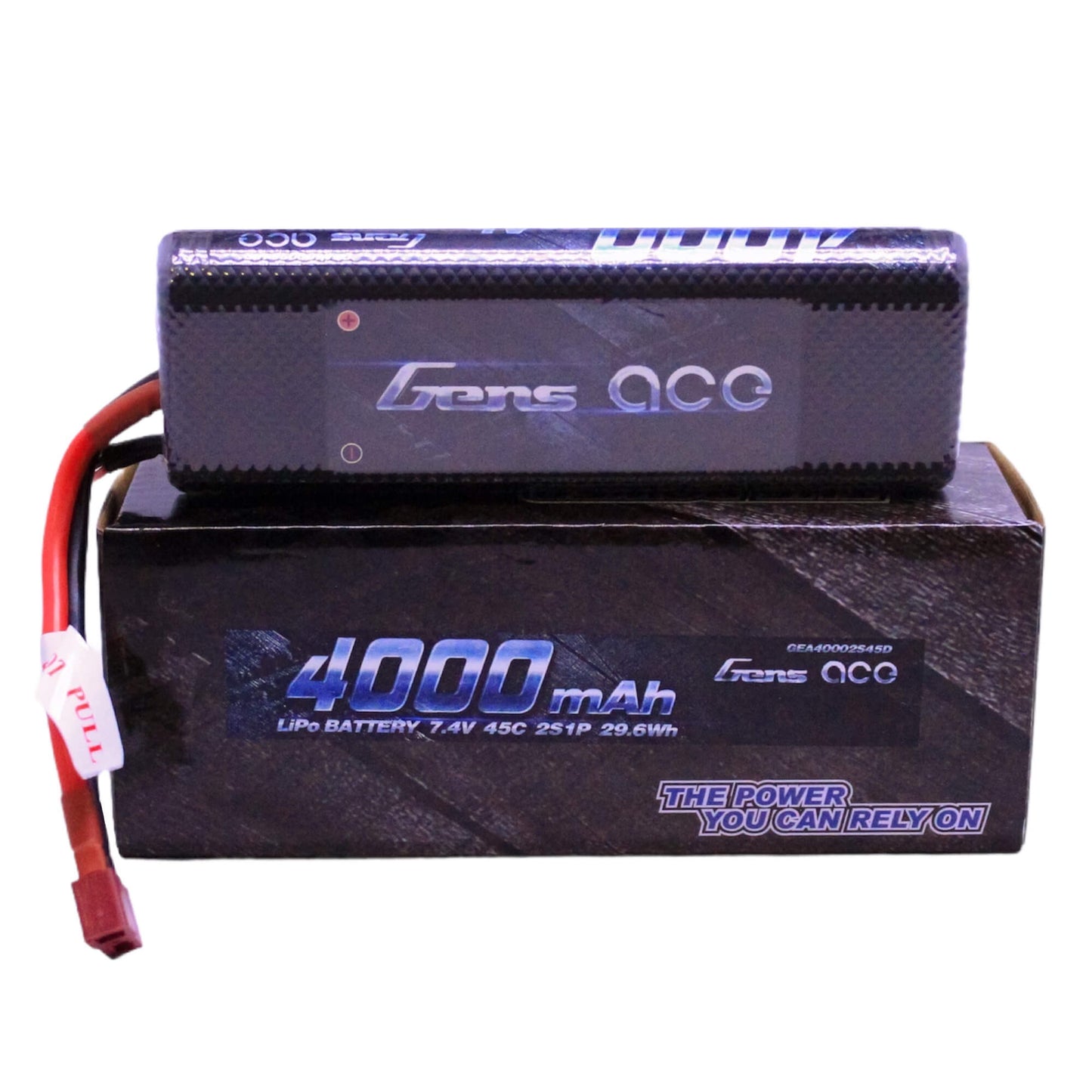 Bateria Lipo GENS ACE HardCase 4000 mah 2s 7.4V 45C con conector Deans