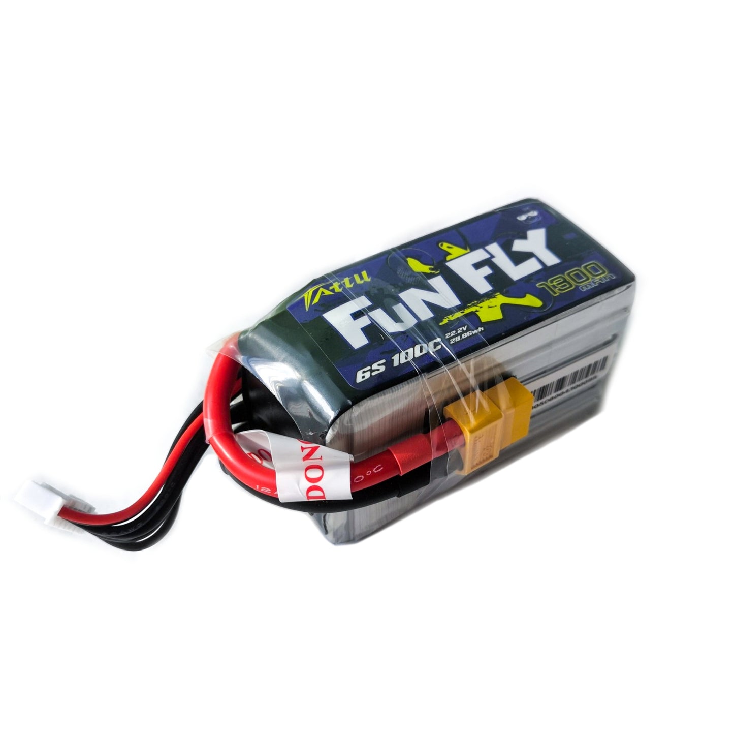 Batería Lipo TATTU 1300 mah 6S 22.2V 100C conector XT60