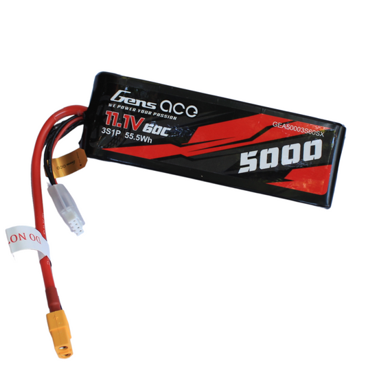Bateria Lipo GENS ACE 5000 mah 3s 11.1v 60C con conector XT60